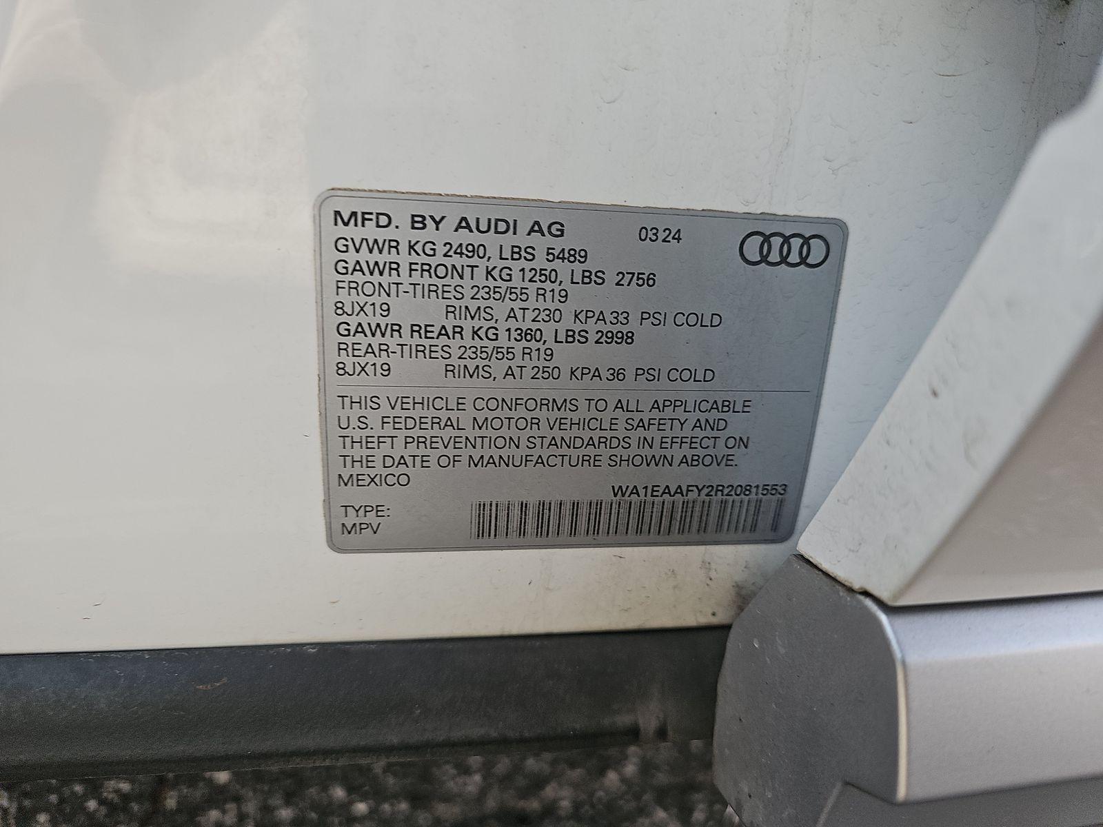 2024 Audi Q5 S line Premium Plus AWD