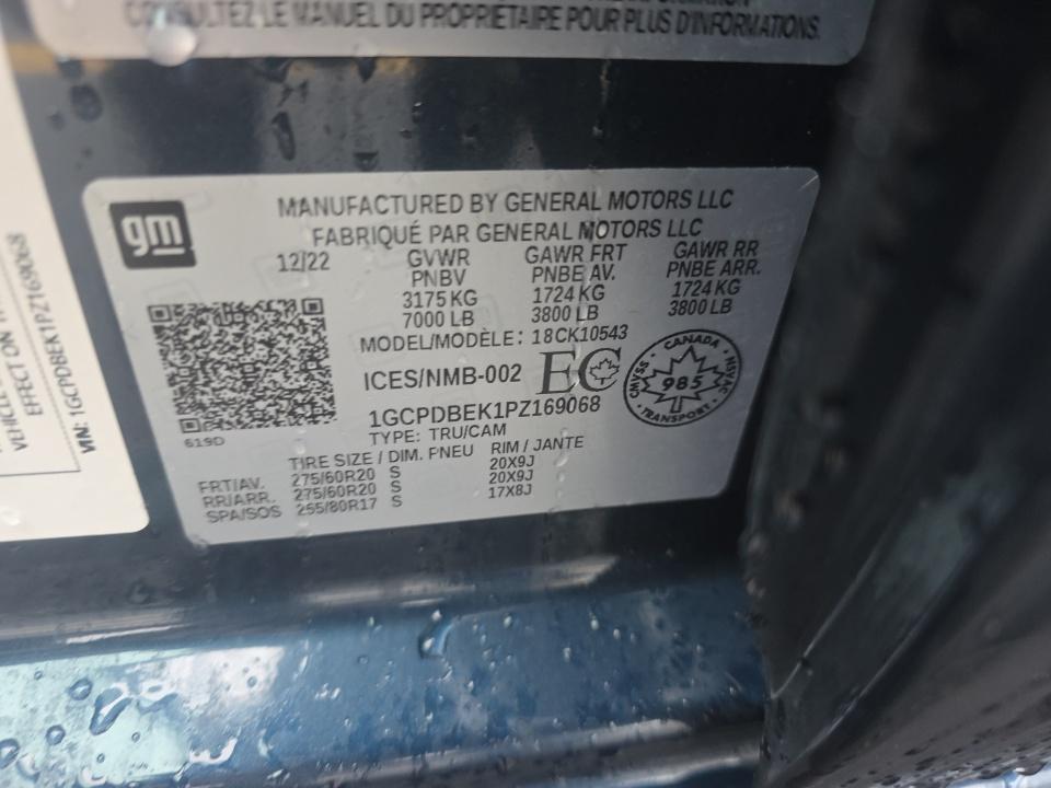 2023 Chevrolet Silverado 1500 Custom AWD