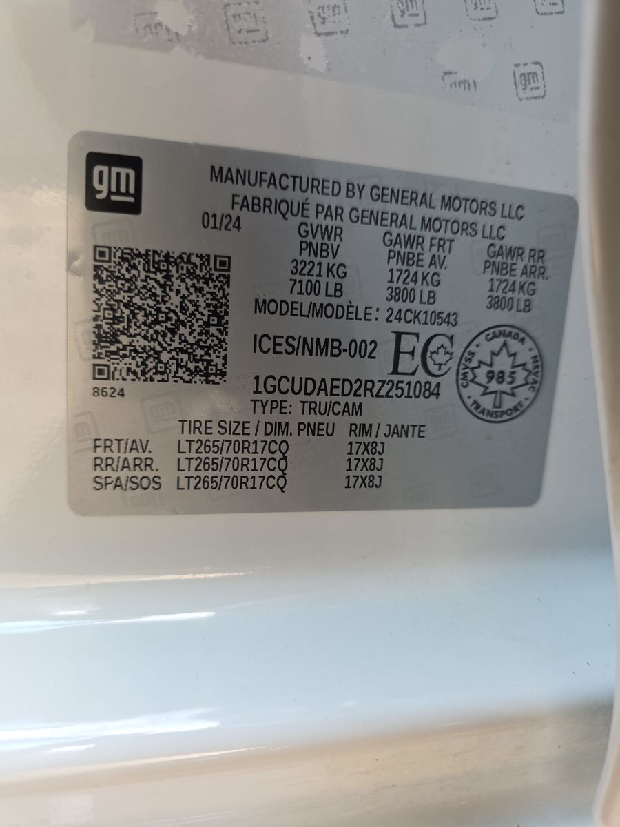 2024 Chevrolet Silverado 1500 Work Truck AWD