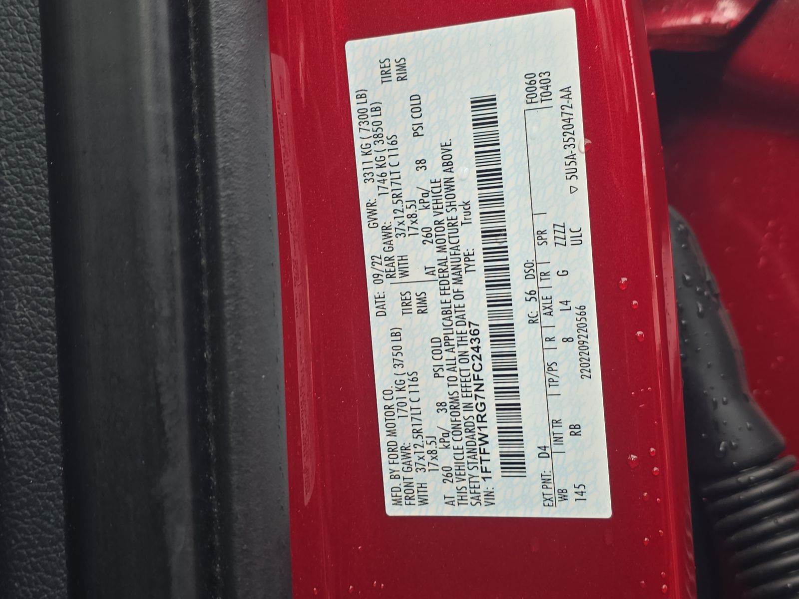 2022 Ford F-150 Raptor AWD