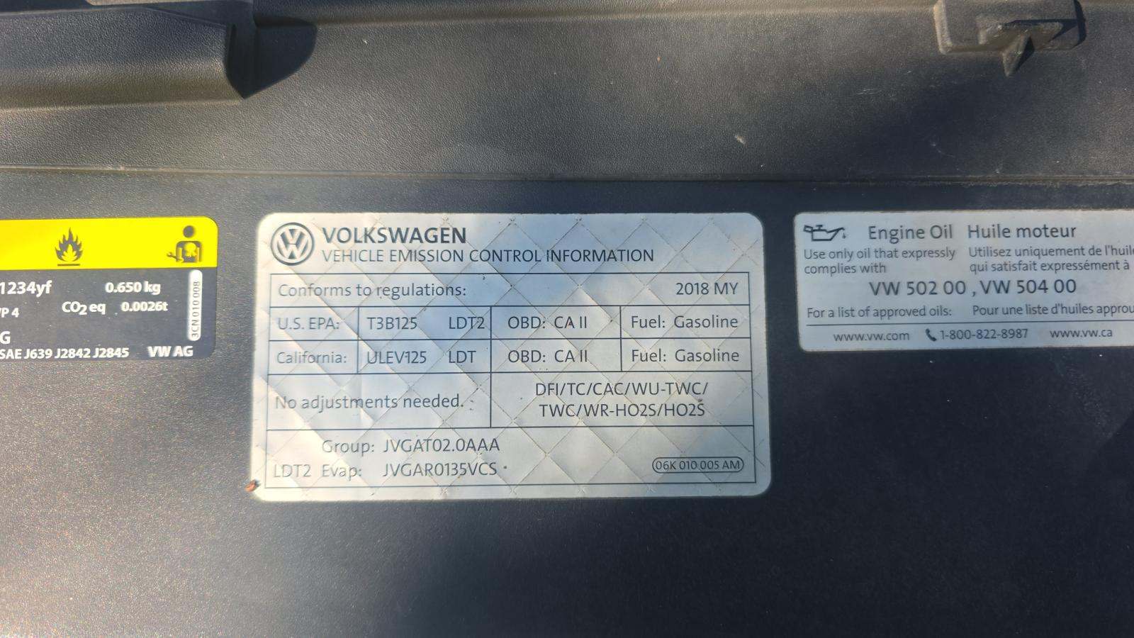 2018 Volkswagen Atlas 2.0T SEL FWD