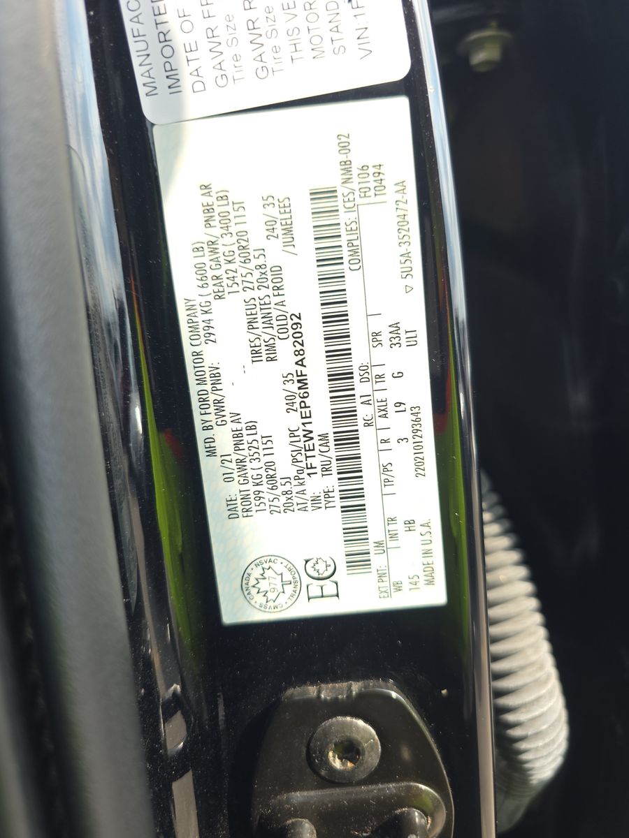 2021 Ford F-150 Lariat AWD