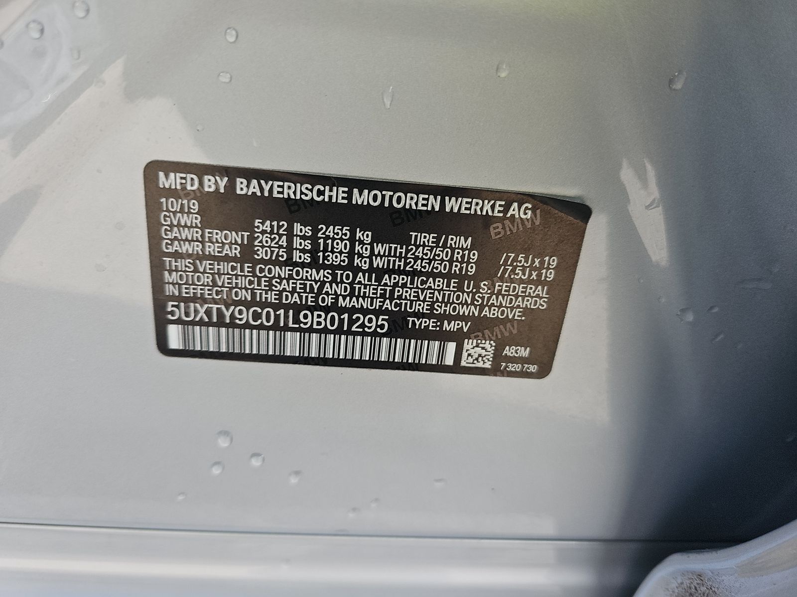 2020 BMW X3 M40i AWD