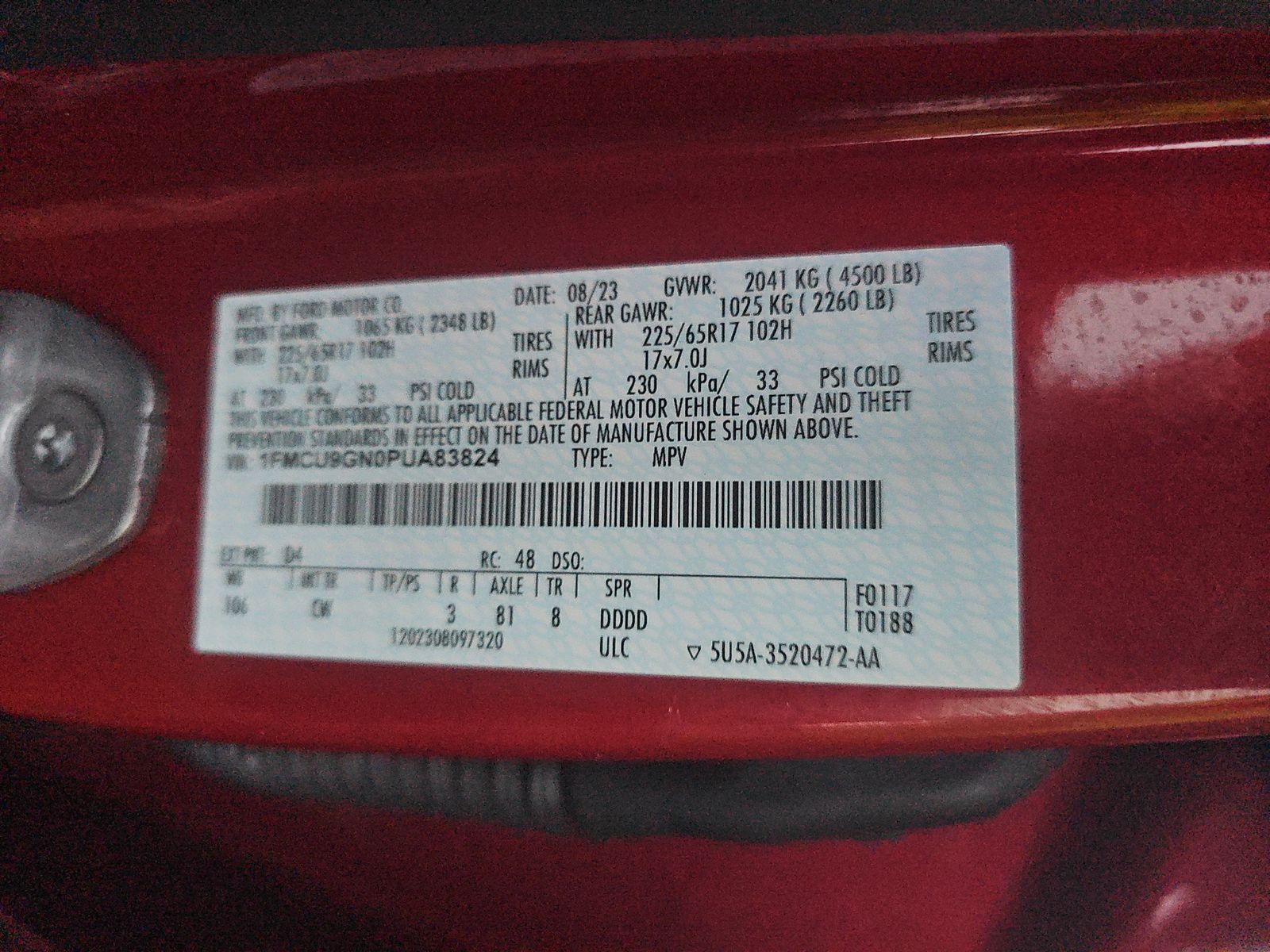 2023 Ford Escape Active AWD