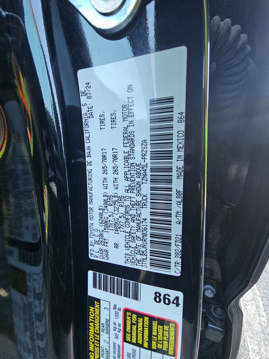 2024 Toyota Tacoma TRD Off-Road AWD