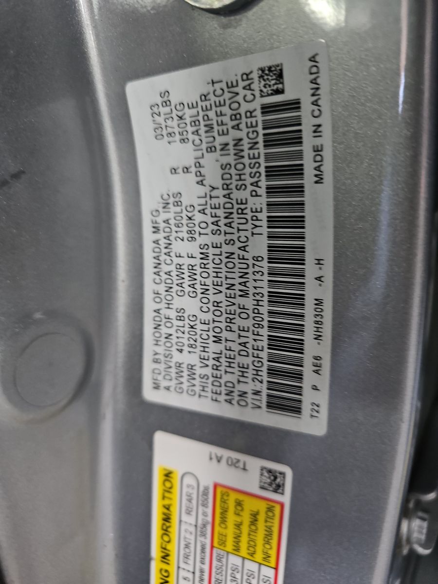 2023 Honda Civic Touring FWD