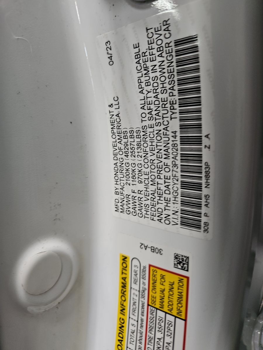 2023 Honda Accord Hybrid Sport-L FWD