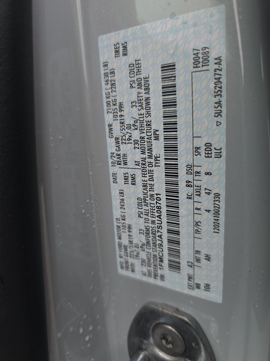 2025 Ford Escape Platinum AWD