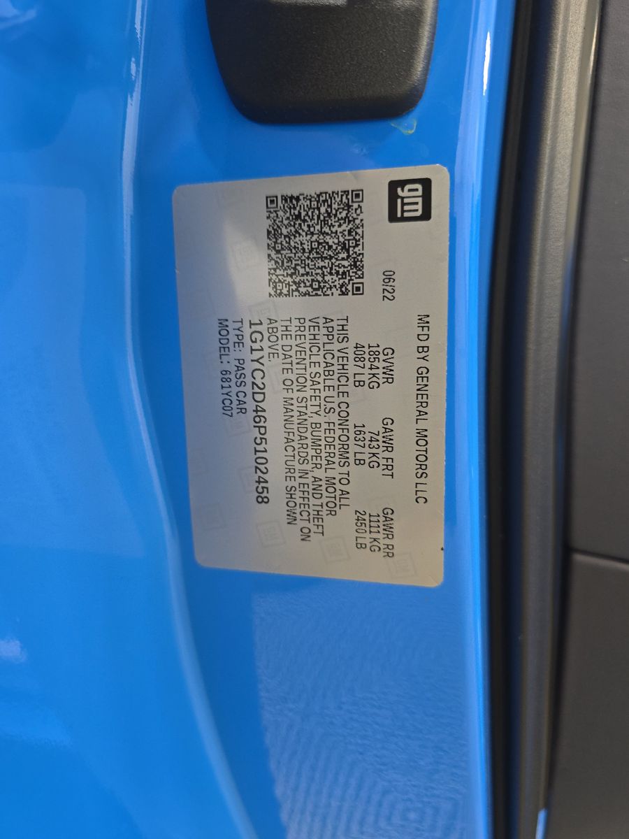 2023 Chevrolet Corvette Stingray RWD