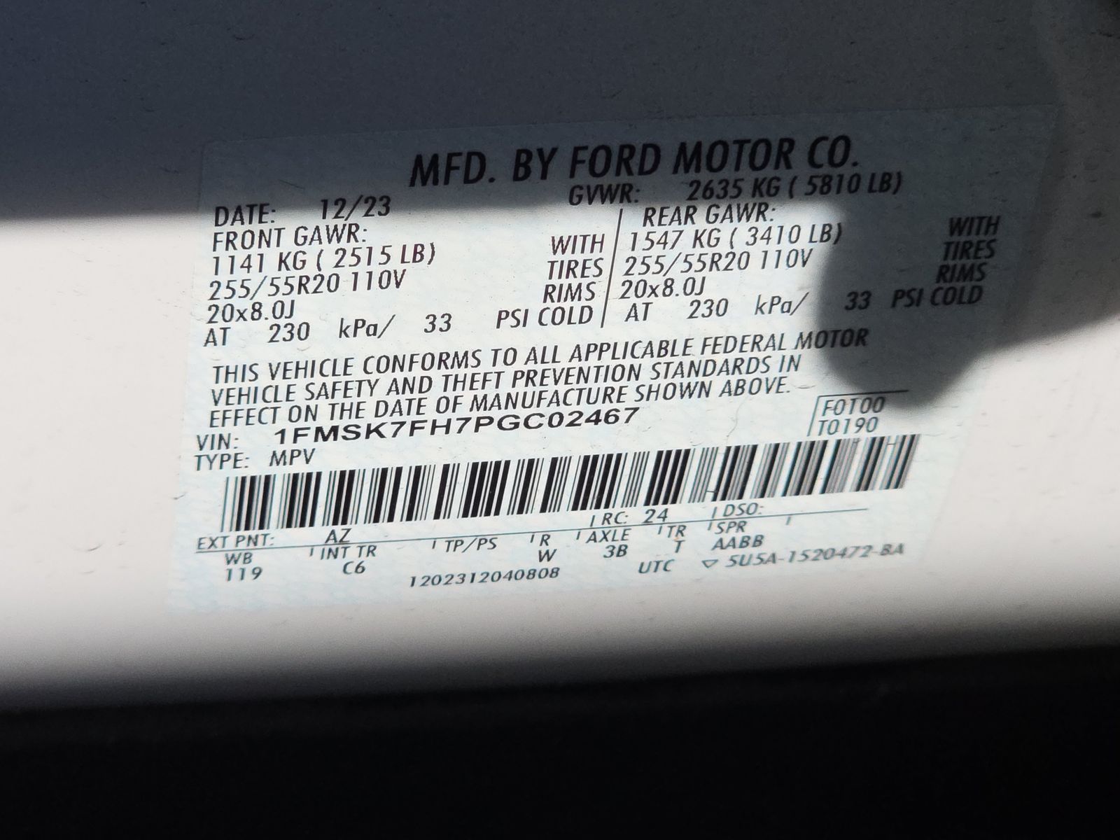 2023 Ford Explorer Limited RWD