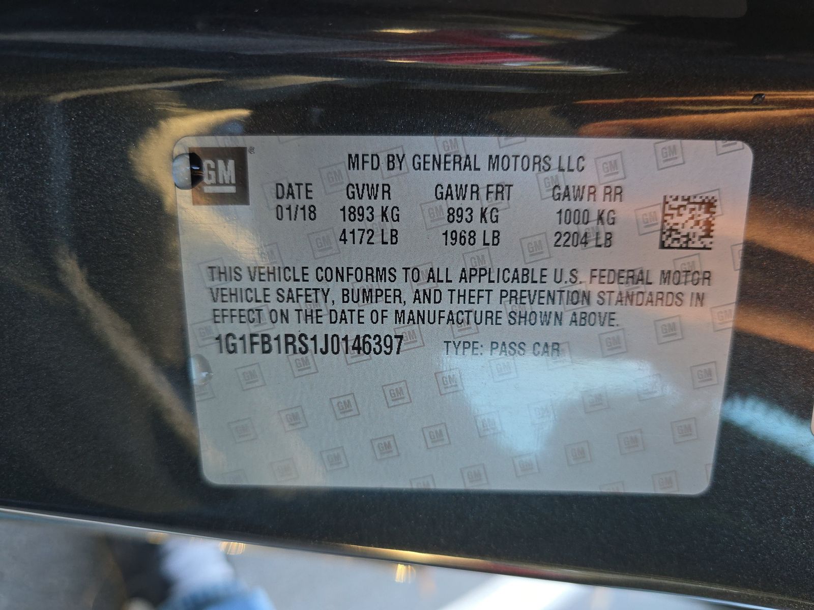 2018 Chevrolet Camaro 1LT RWD