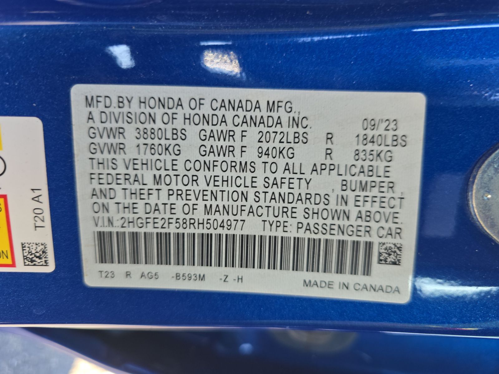 2024 Honda Civic Sport FWD