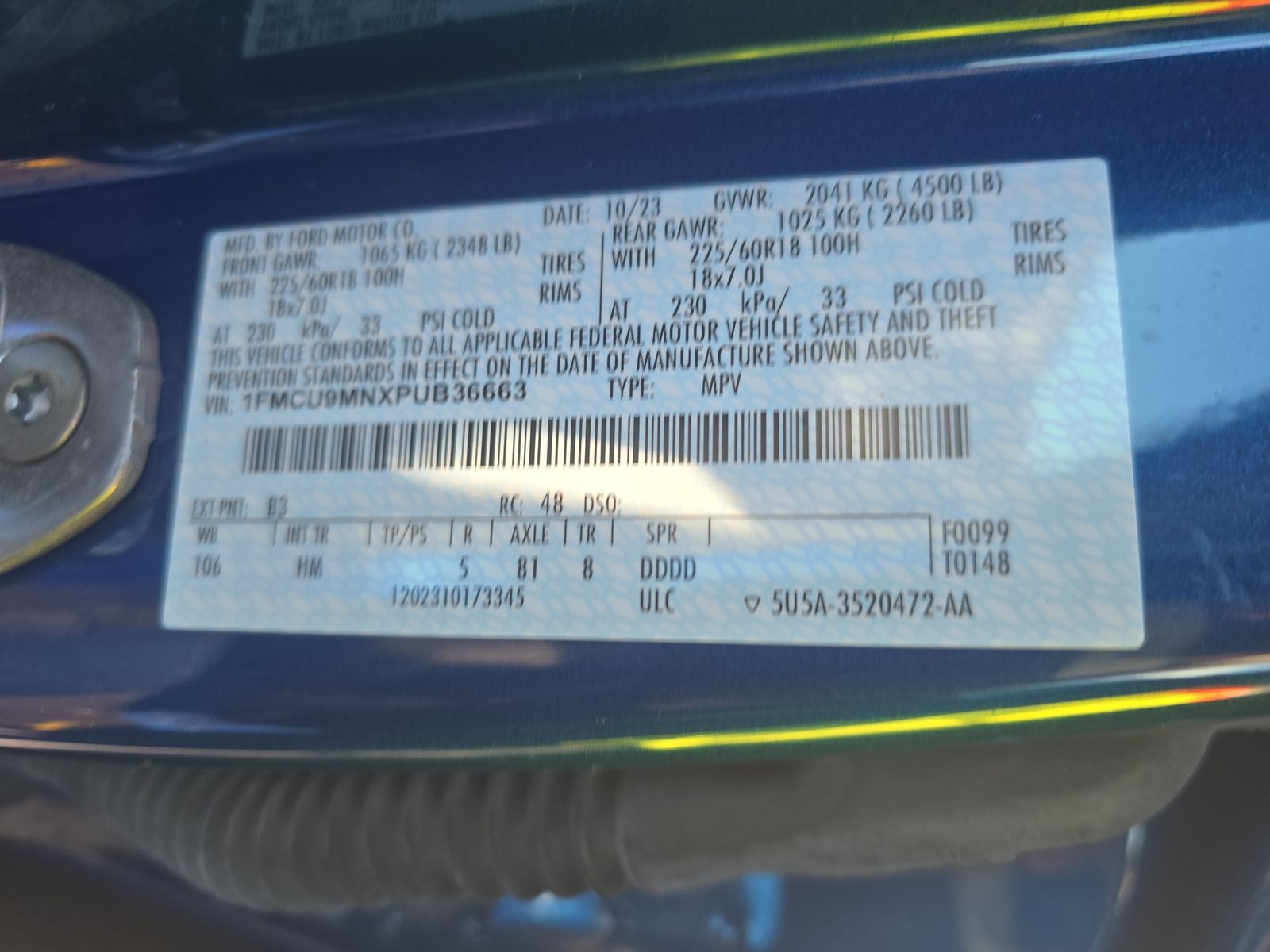 2023 Ford Escape ST-Line AWD