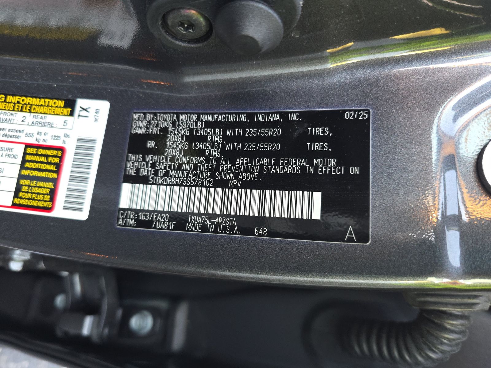 2025 Toyota Highlander XSE AWD