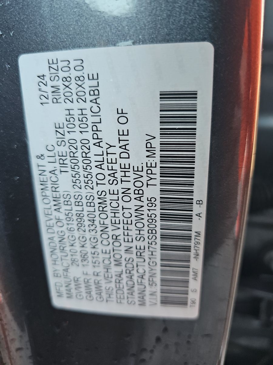 2025 Honda Pilot Touring AWD