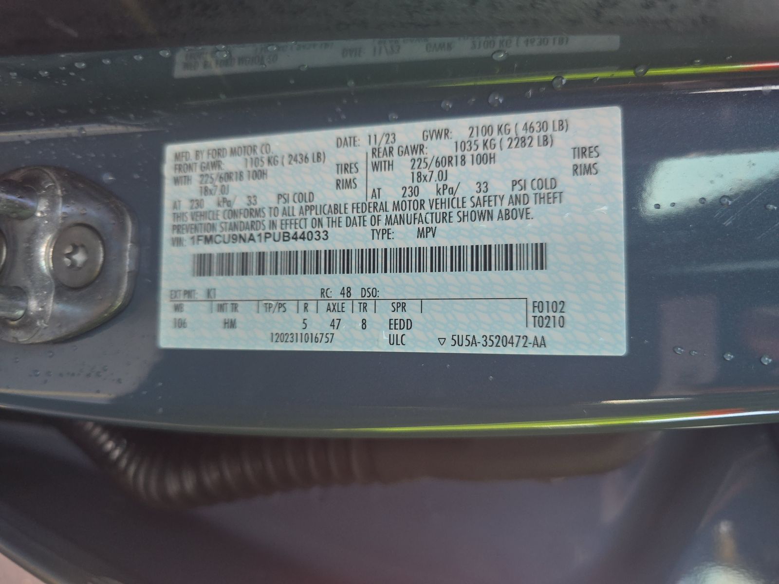 2023 Ford Escape ST-Line Select AWD