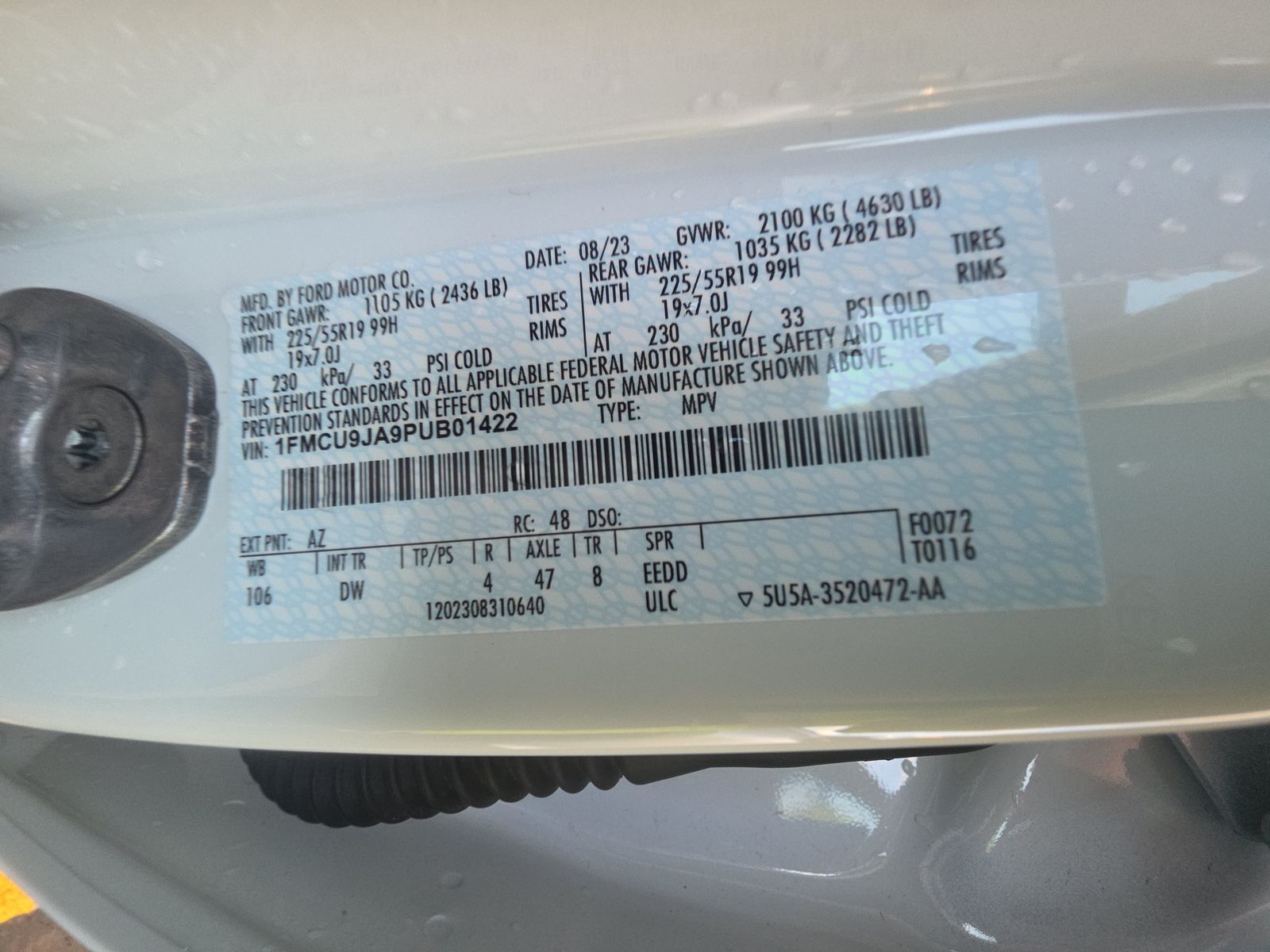 2023 Ford Escape Platinum AWD