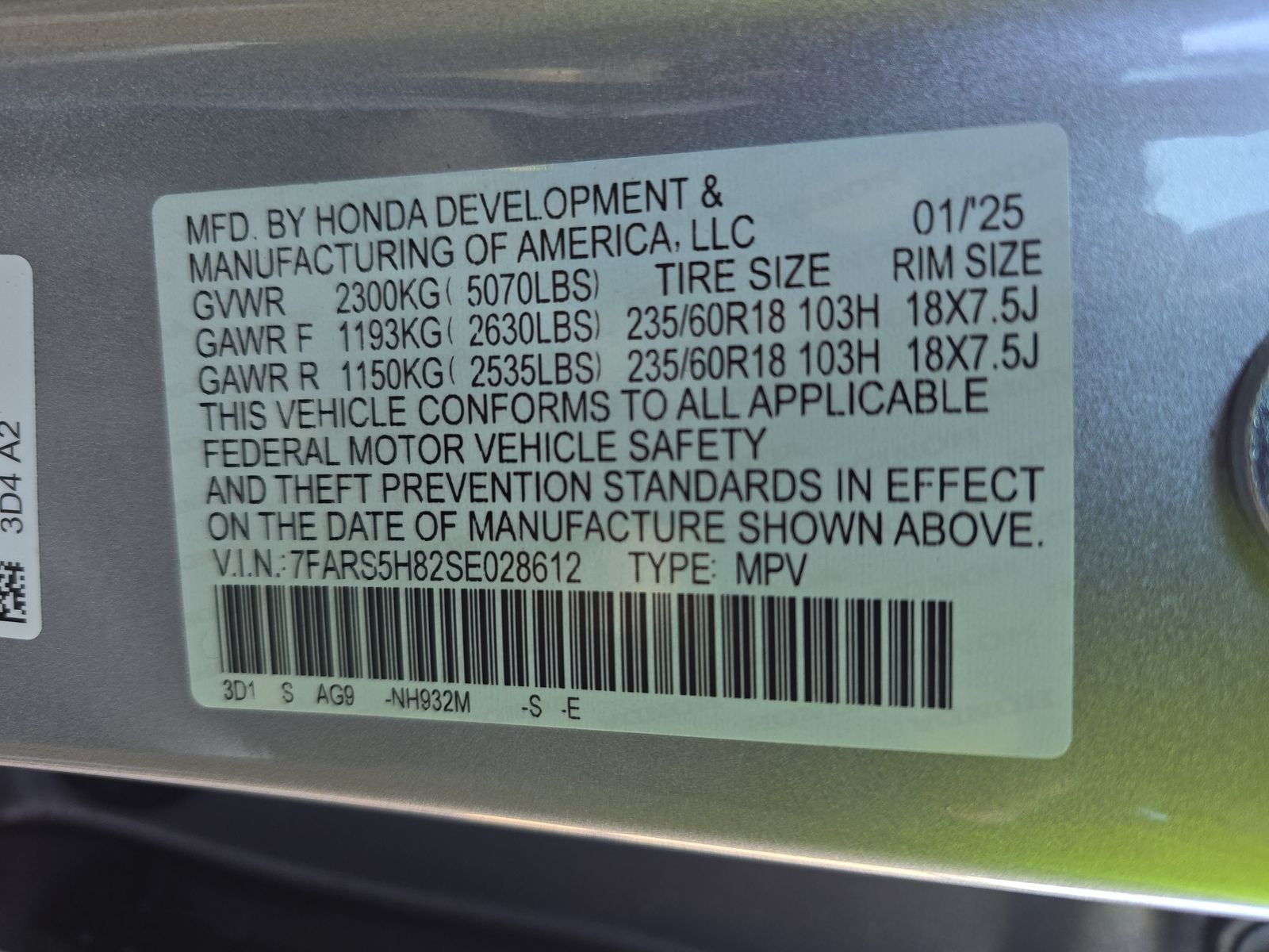 2025 Honda CR-V Hybrid Sport-L FWD