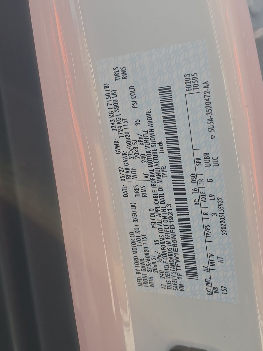 2022 Ford F-150 Lariat AWD