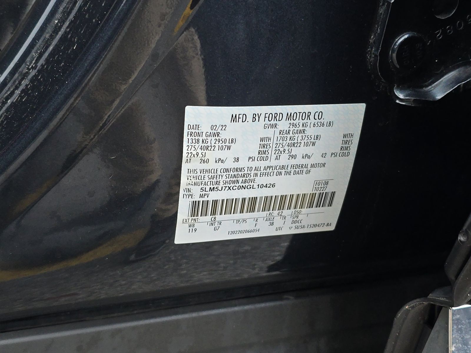 2022 Lincoln Aviator Reserve AWD