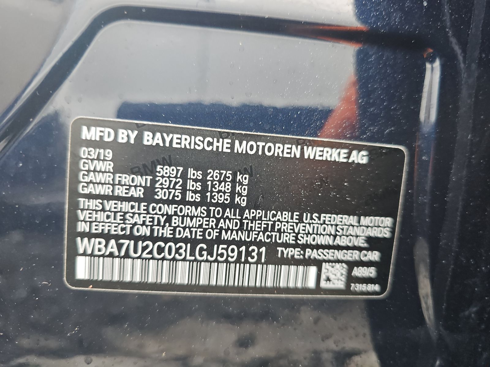 2020 BMW 7 Series 750i xDrive AWD