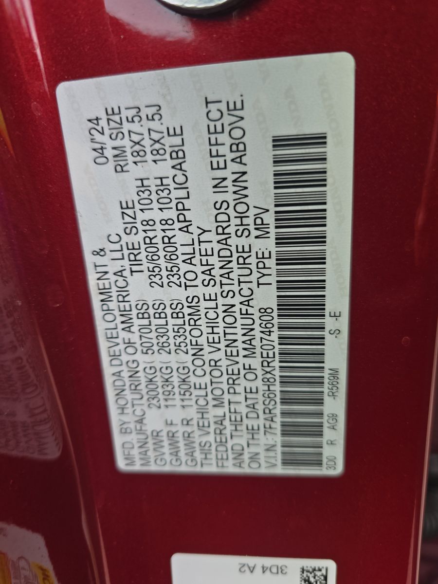 2024 Honda CR-V Hybrid Sport-L AWD