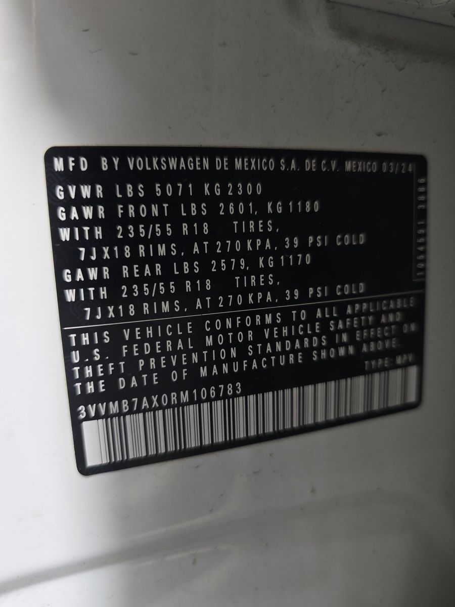 2024 Volkswagen Tiguan 2.0T SE AWD