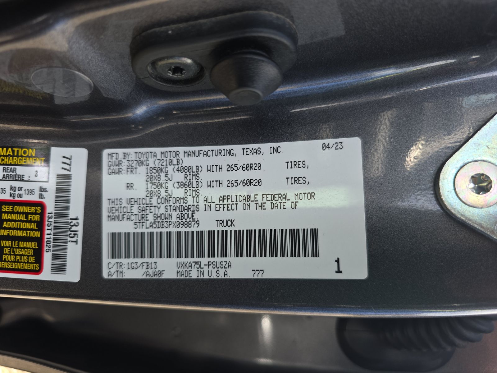 2023 Toyota Tundra SR5 AWD