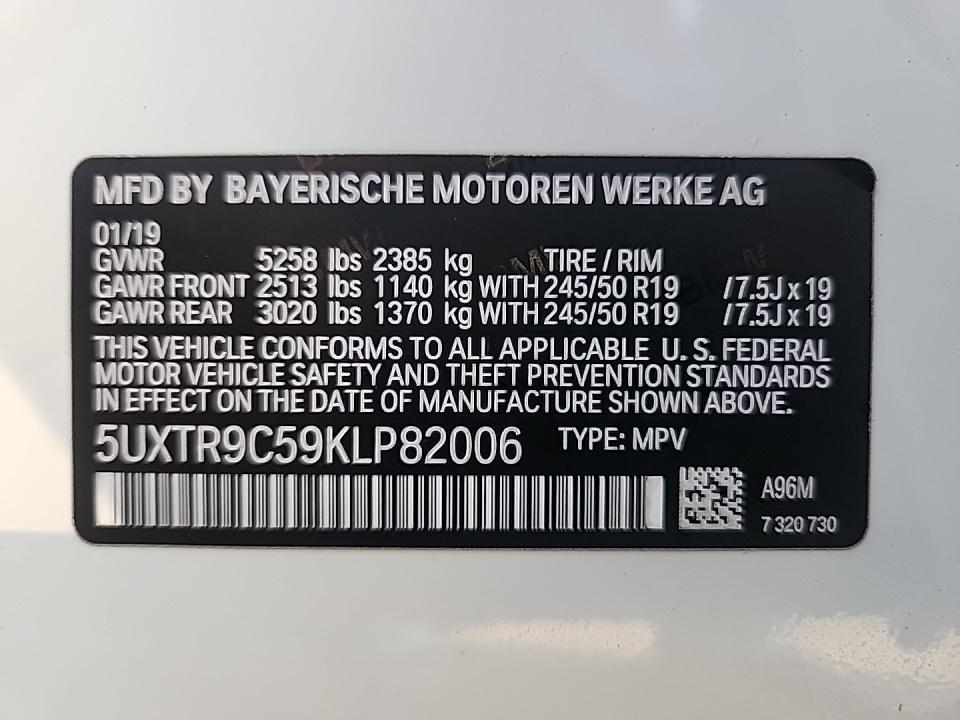2019 BMW X3 xDrive30i AWD