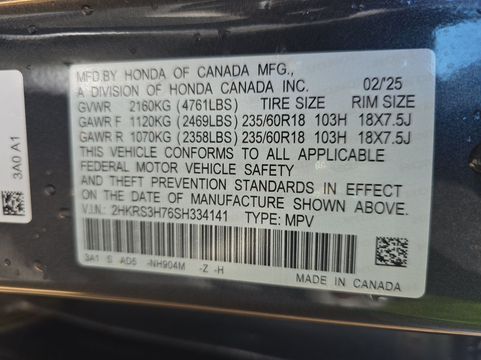 2025 Honda CR-V EX-L FWD