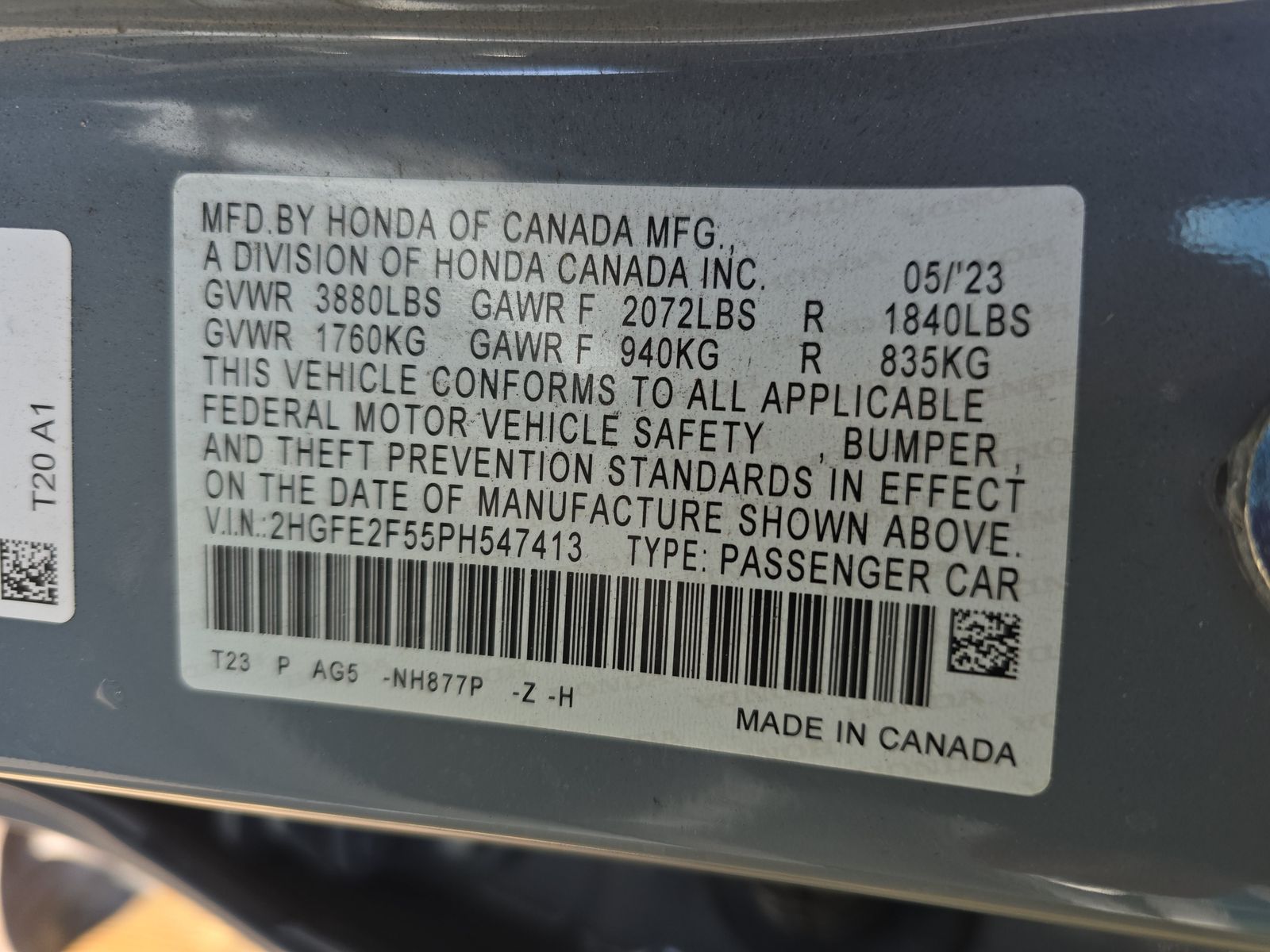 2023 Honda Civic Sport FWD