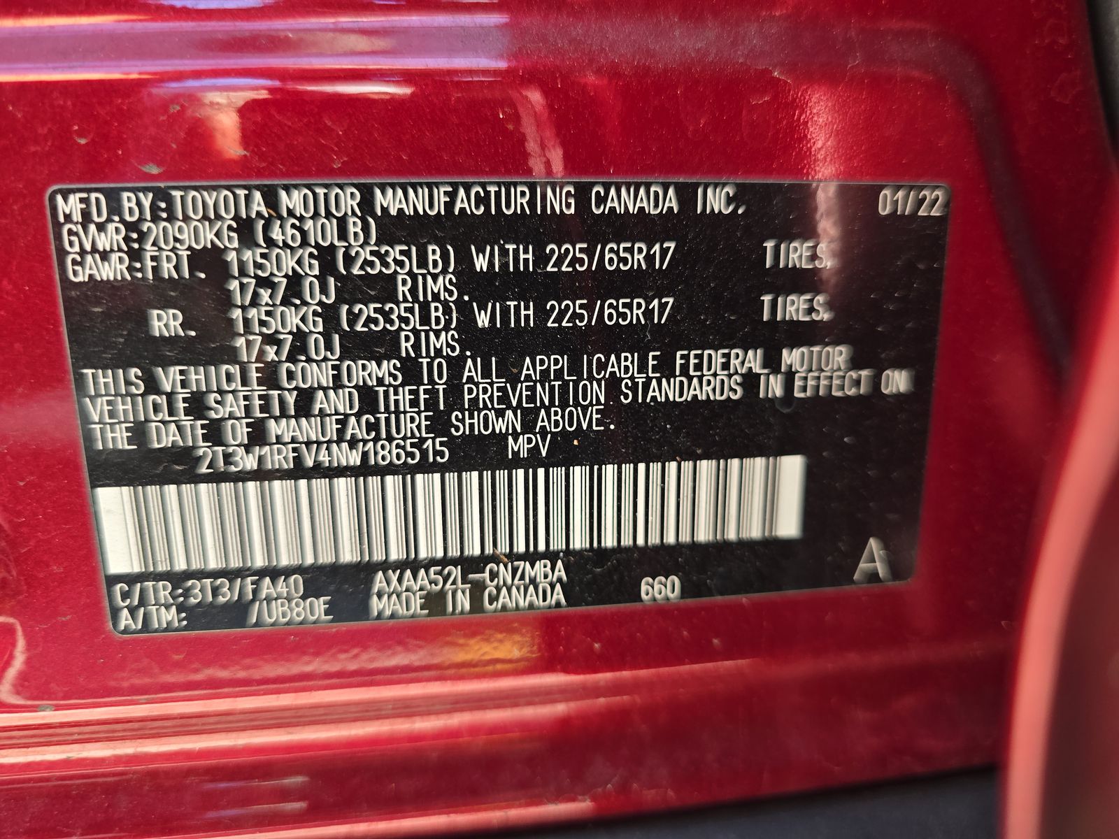 2022 Toyota RAV4 XLE FWD