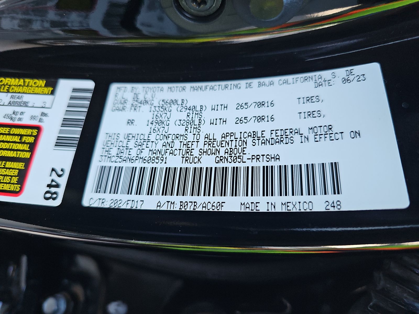 2023 Toyota Tacoma TRD Off-Road AWD