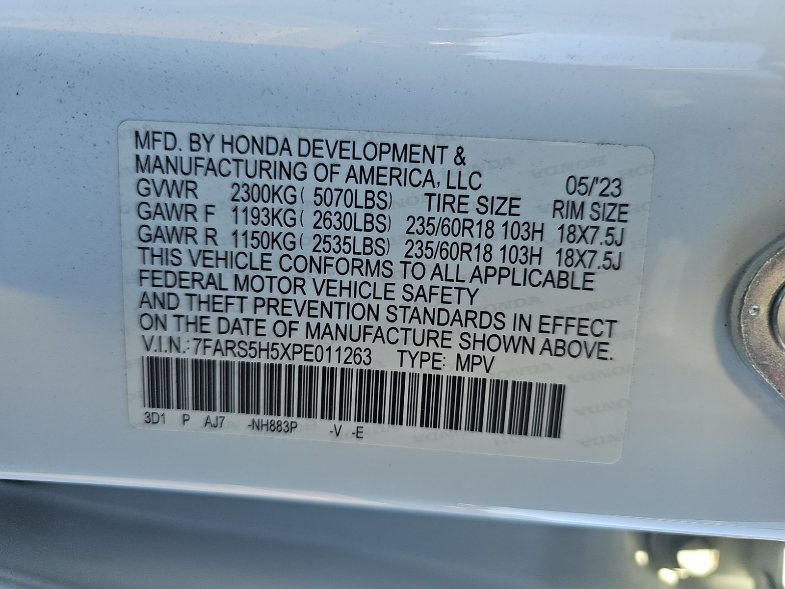 2023 Honda CR-V Hybrid Sport FWD