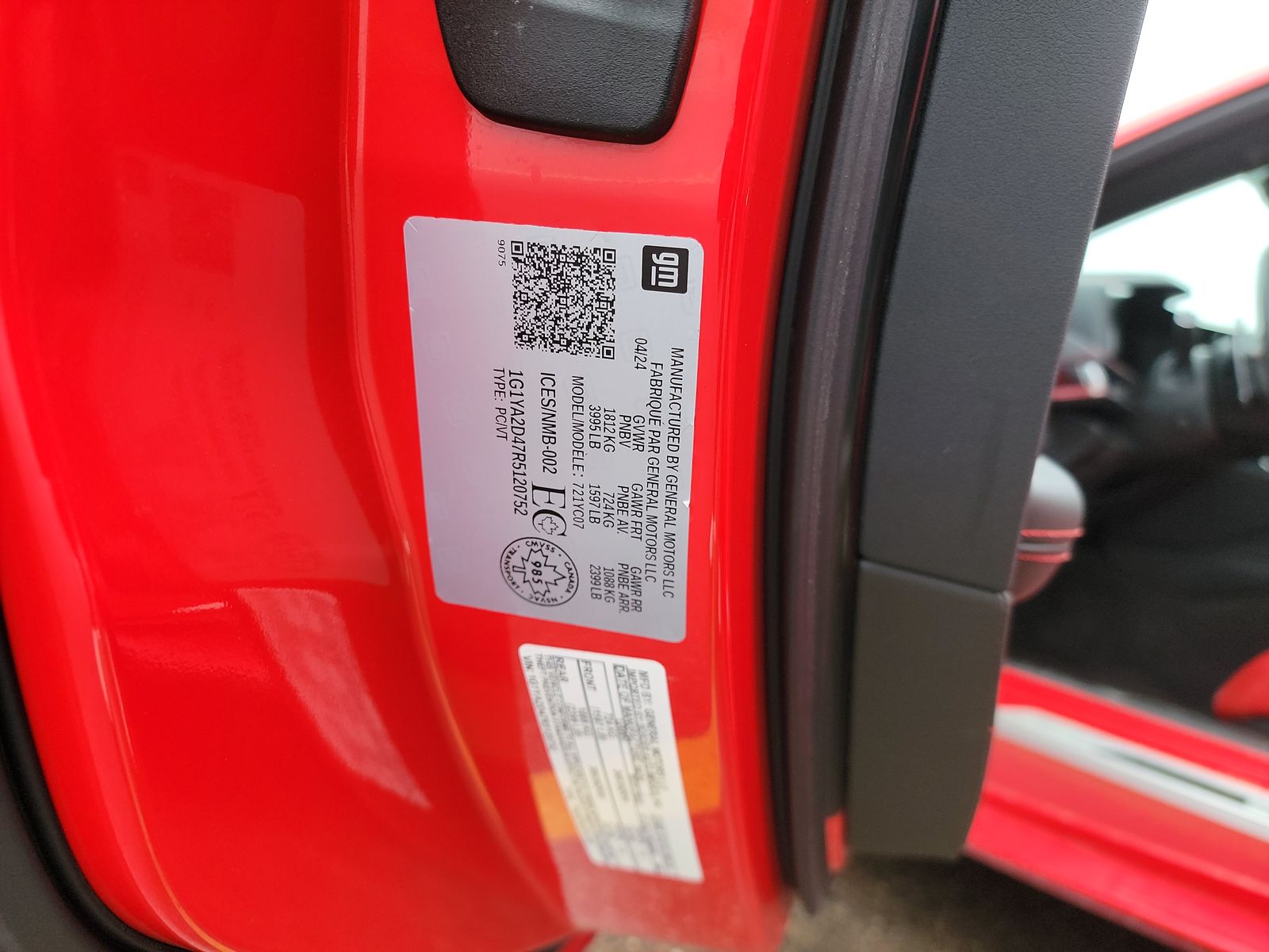 2024 Chevrolet Corvette Stingray RWD