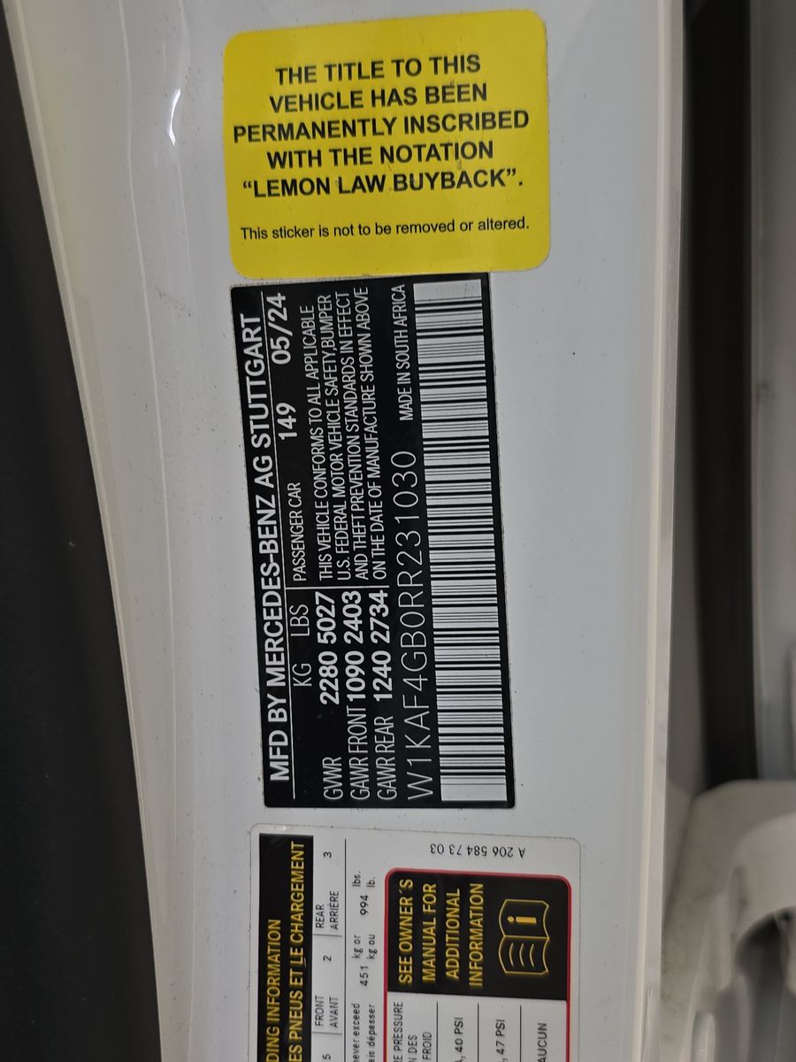 2024 Mercedes-Benz C-Class C 300 RWD