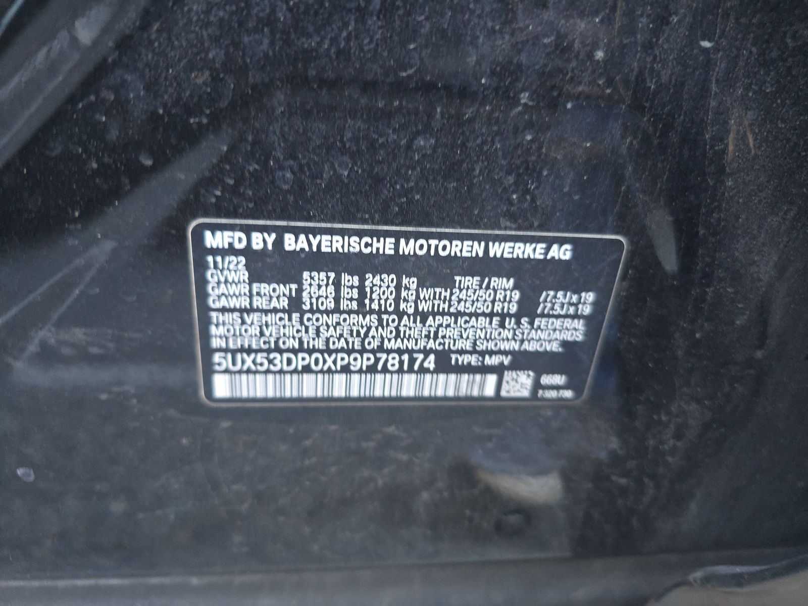 2023 BMW X3 xDrive30i AWD