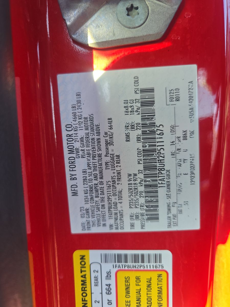 2023 Ford Mustang EcoBoost Premium RWD