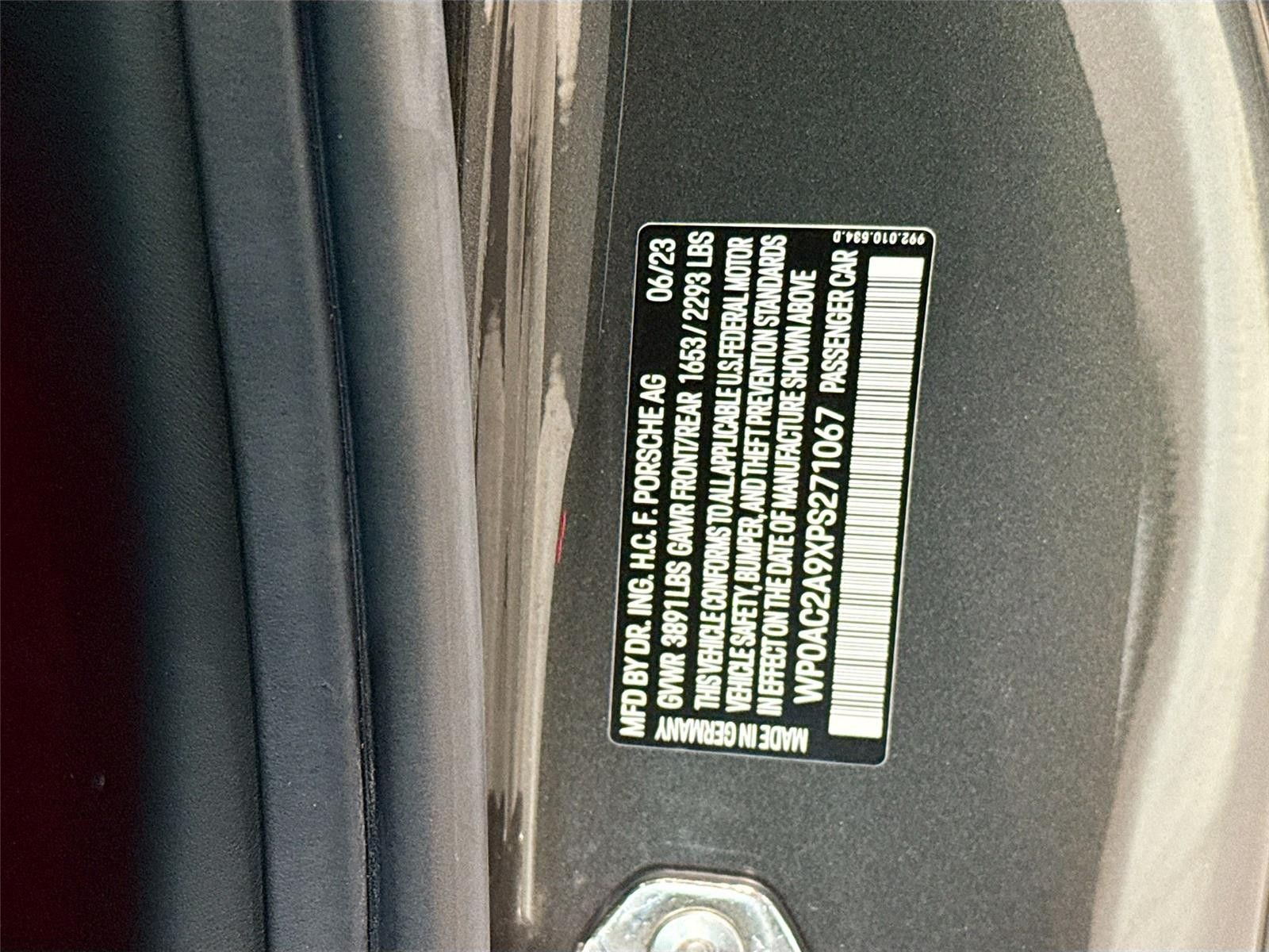 2023 Porsche 911 GT3 RWD