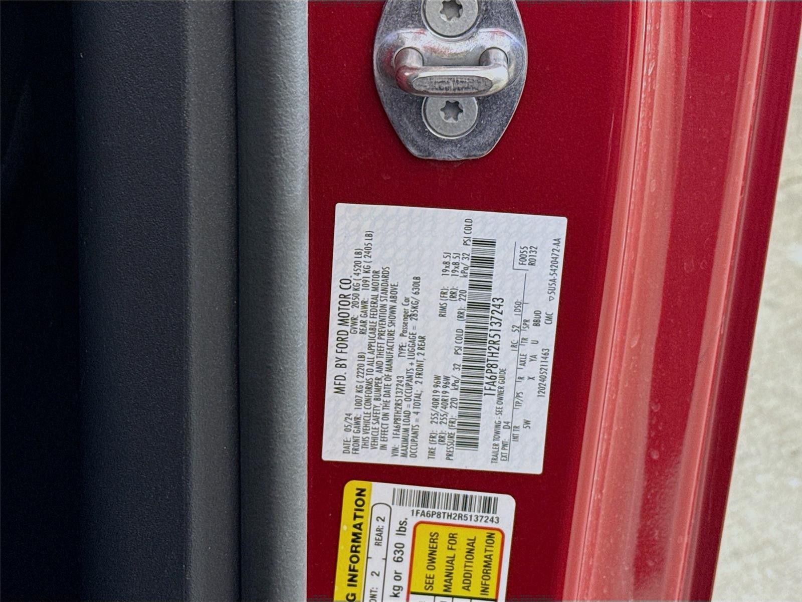 2024 Ford Mustang EcoBoost Premium RWD