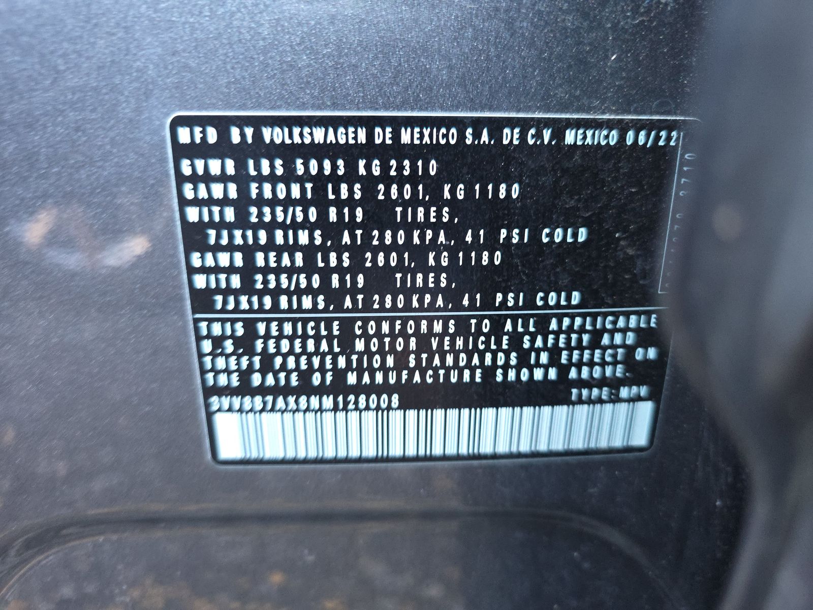 2022 Volkswagen Tiguan 2.0T SE R-Line Black AWD