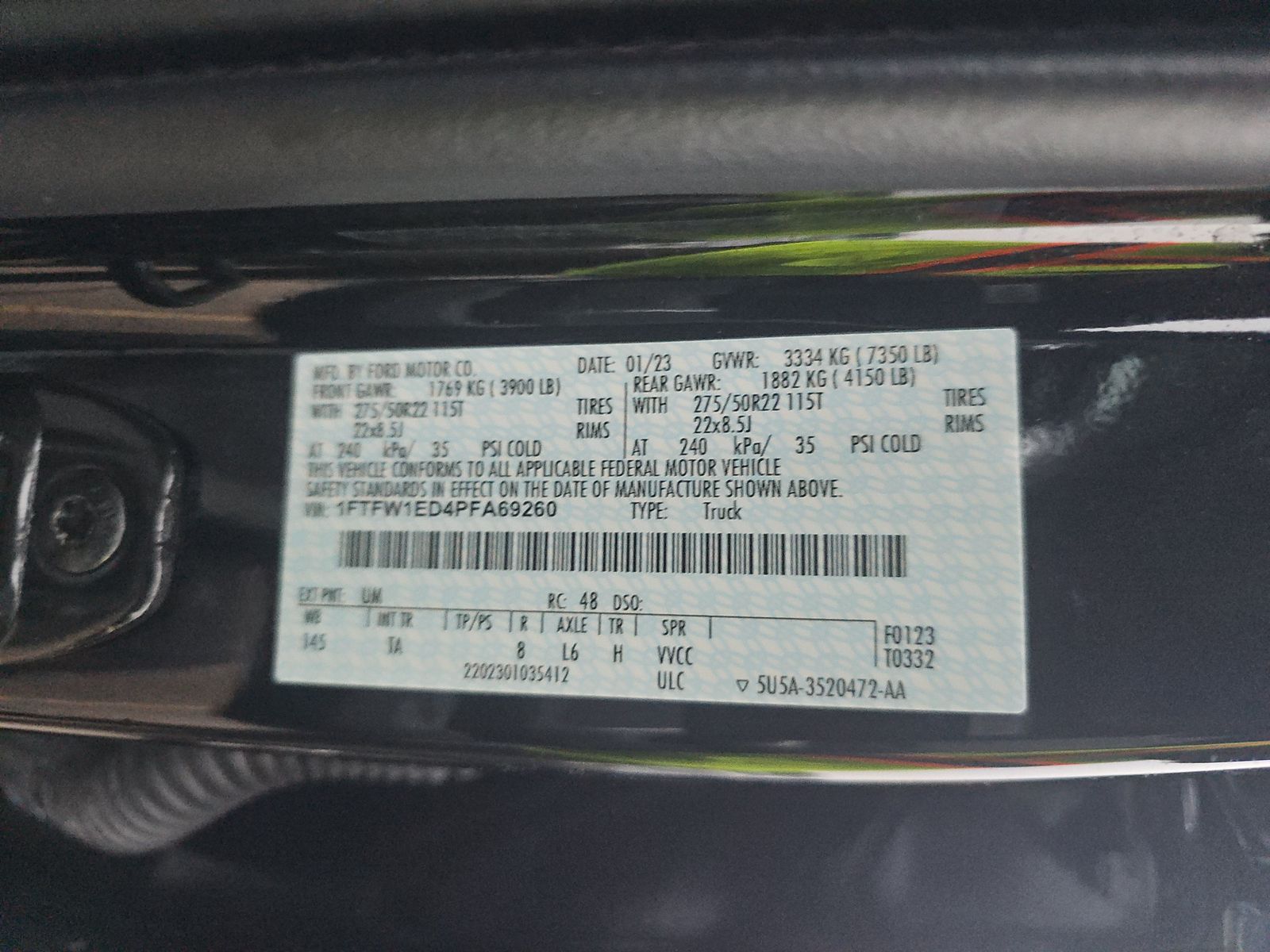 2023 Ford F-150 Hybrid Limited AWD