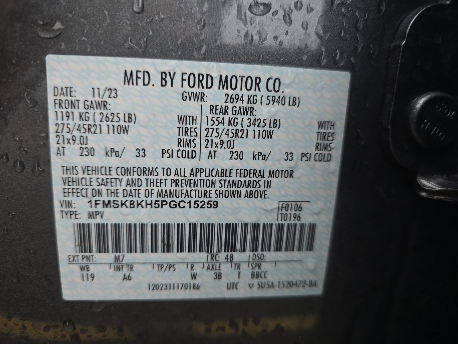 2023 Ford Explorer ST-Line AWD