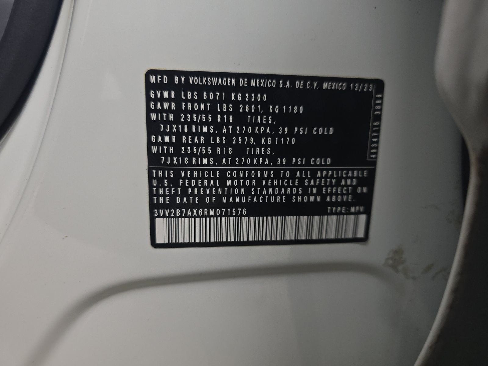 2024 Volkswagen Tiguan 2.0T SE AWD