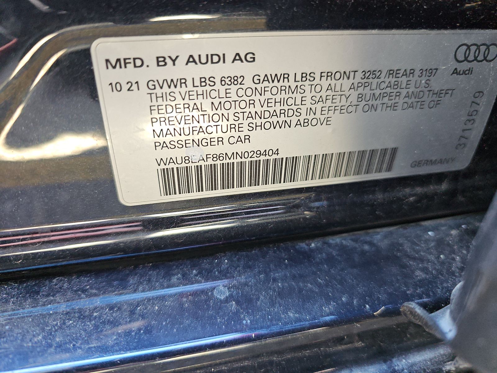 2021 Audi A8 Base AWD