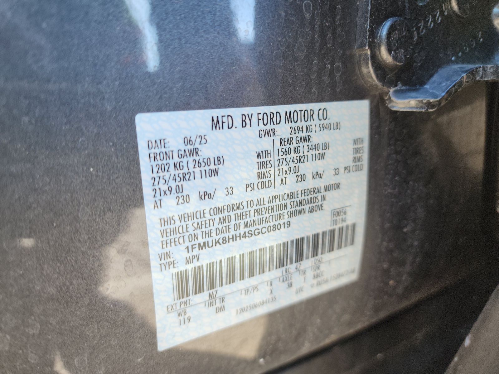 2025 Ford Explorer Platinum AWD