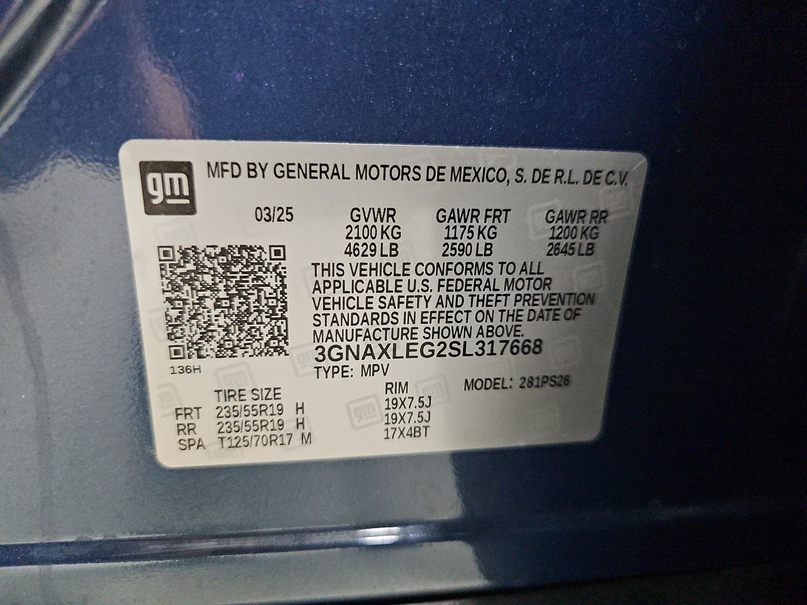 2025 Chevrolet Equinox RS FWD