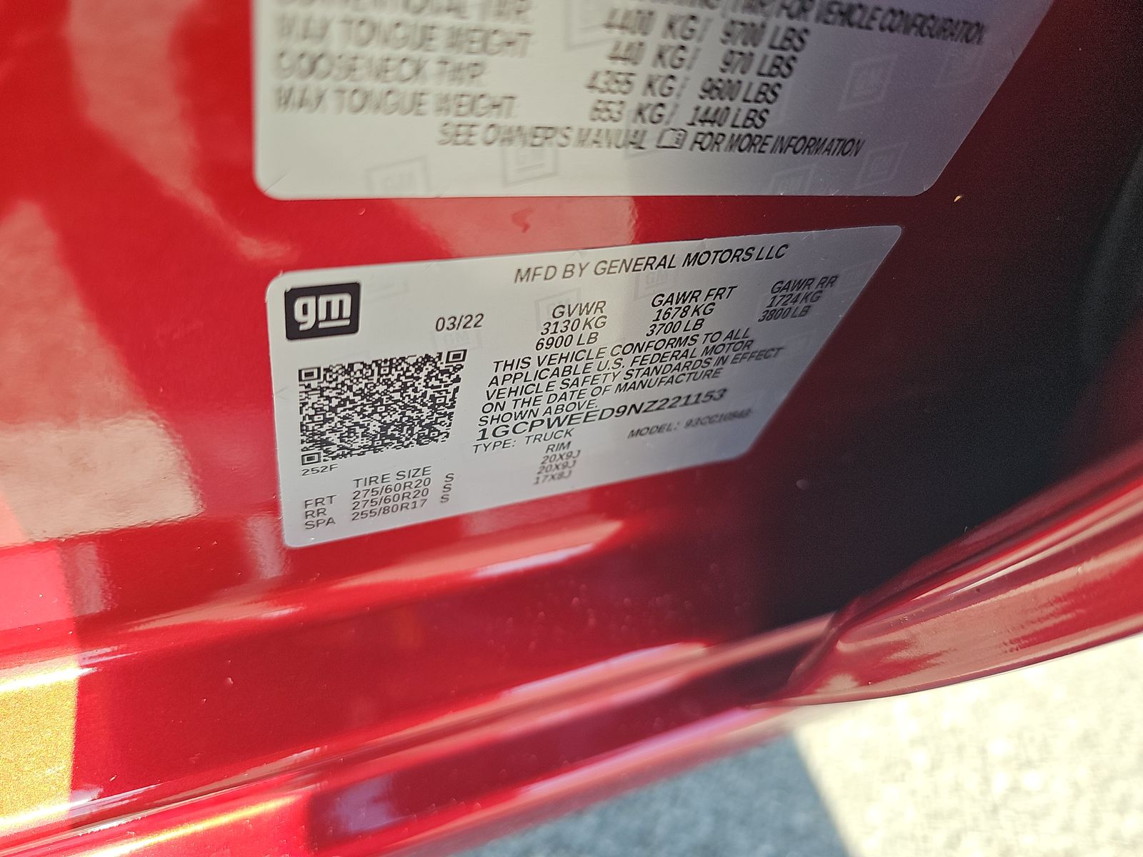 2022 Chevrolet Silverado 1500 LTZ RWD