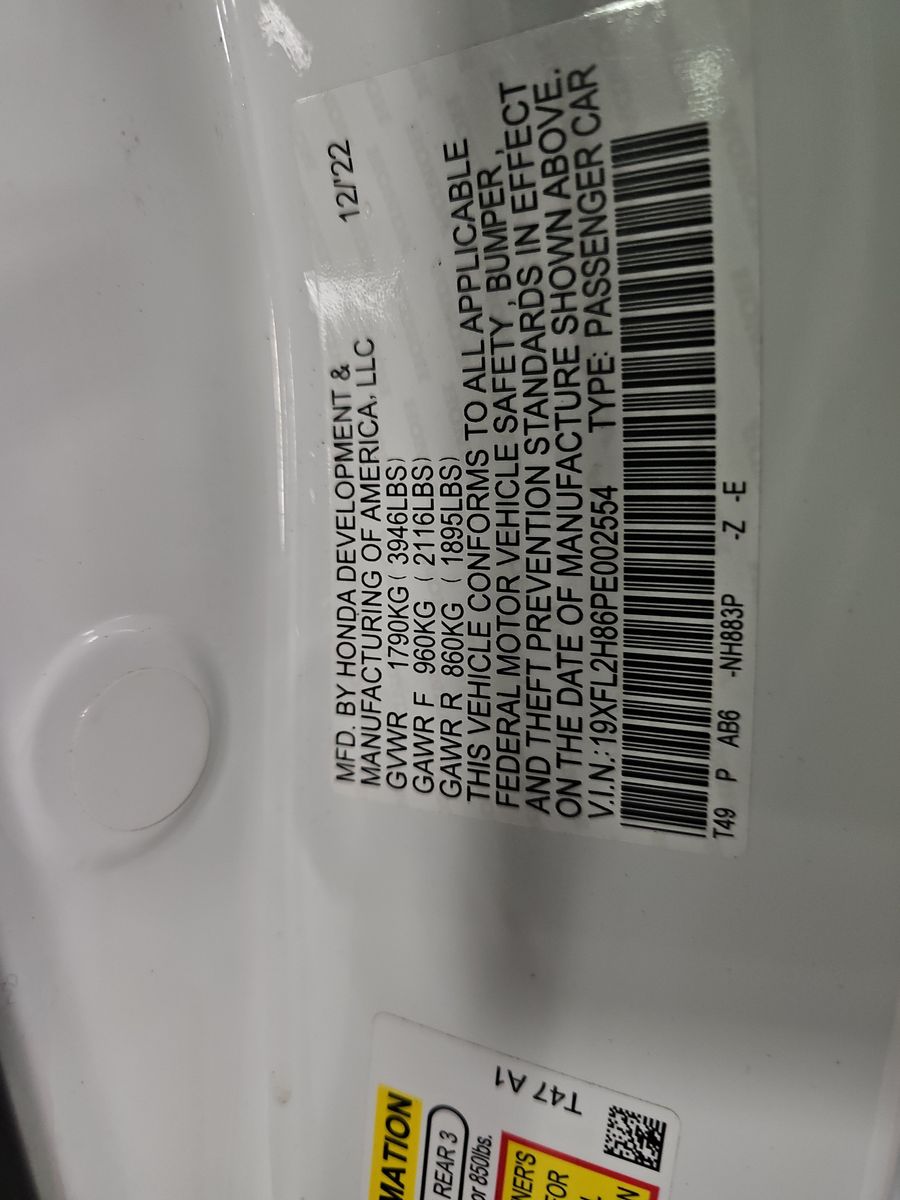 2023 Honda Civic Sport FWD