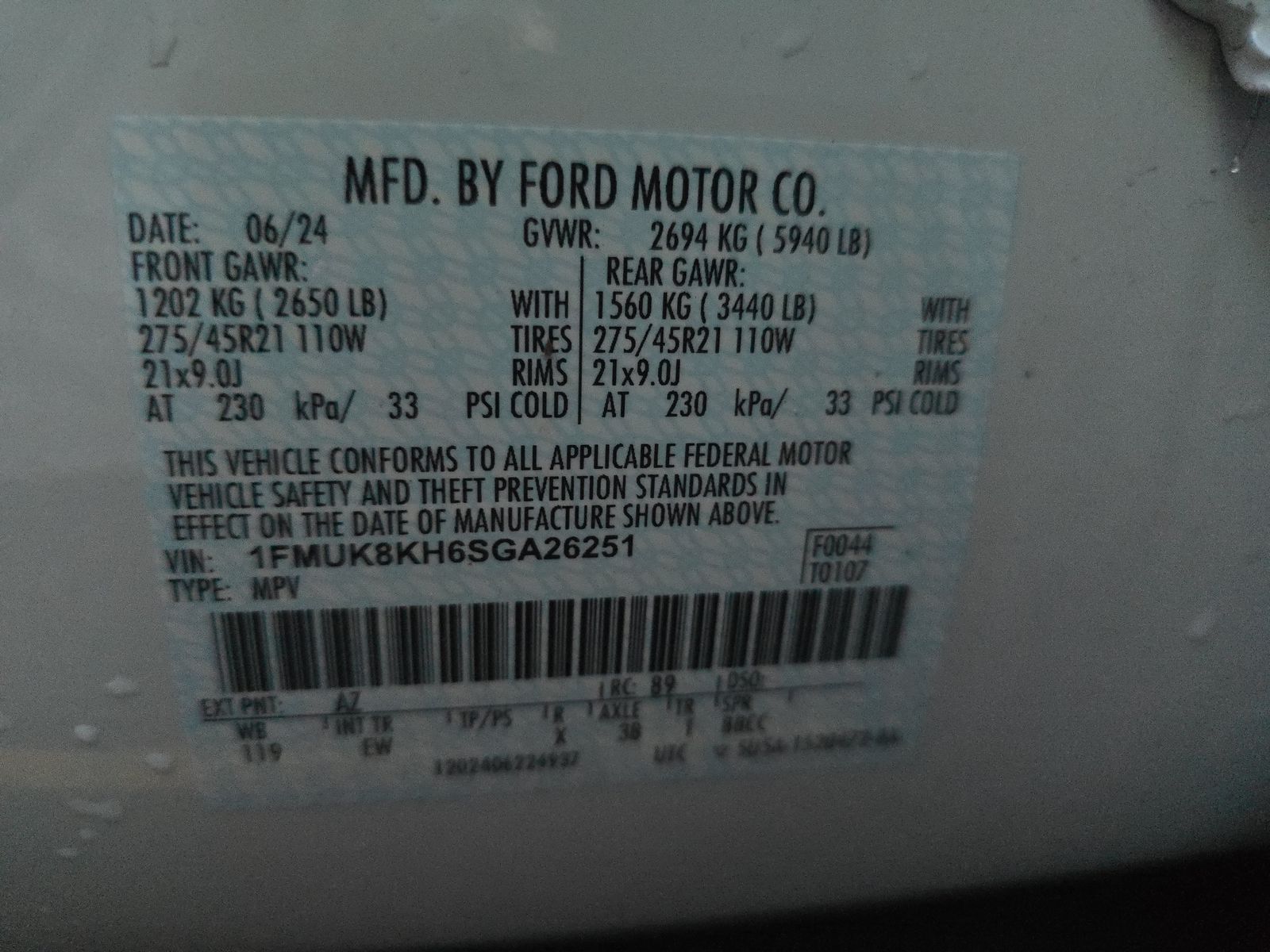 2025 Ford Explorer ST-Line AWD